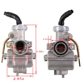 PZ20 Carburetor for Kazuma Baja 50cc 70cc 90cc 110cc 125cc TaoTao Coolster 110B NST SunL Chinese Quad 4 Stroke ATV 4 Wheeler Go Kart Dirt Bike