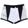 Aquarti Men's Short Striped Swimming Trunks, 16201 Black/Blue, 3 XL