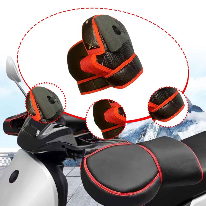 Hellery Electric Bike Handlebar Warmers Bicycle Accessories Wind Protection Hand