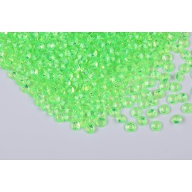 Gintoaria 2000pcs/ Pack Wedding Table Acrylic Diamond Scatter Crystals Confetti Acrylic Gems Vase Fillers Rhinestones for Wedding, Bridal Shower, Vase Beads Decorations (8mm, Green)