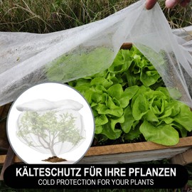 com-four® Cold frame fleece, garden fleece and poly tunnel as year-round protection and growth aid