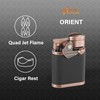 Visol Orient Butane Torch Lighter Quad Flame Refillable Gas Lighter,
