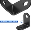 100 PCS Black Corner Brace 1x1 Inch, L Bracket Corner