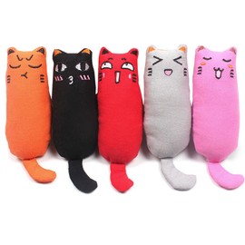 YuCool 5 Pcs Catnip Toys for Indoor Interactive Cat Chew Bite Supplies
