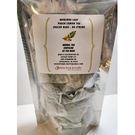 Moringa Malunggay & Peach Lemon Tea Bags - Made Fresh On Demand! (20)