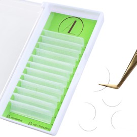 ALLOVE Colored Eyelash Extension Classic C Curl 15-20mm Mixed Tray White Individual Volume Lashes 0.05 Color Trays for Extensions Supplies Single Eyelashes