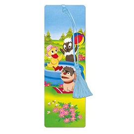 3D-Lesezeichen "Unser Sandmännchen" Badespass: 5 x 15 cm (3D Lesezeichen / Lizenz): Lesezeichen Buchzeichen Lesebändchen