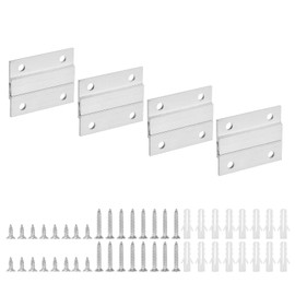 uxcell 4 Pair French Cleat Picture Hanger, 2 Inch Aluminum Z Hanger Heavy Duty Z Bar Clips Interlocking Wall Mounting Bracket Hanger Kit for Hanging Mirror Picture Shelf