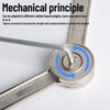 2 Pieces Soft Close Folding Hinge Zinc Alloy Lid Support