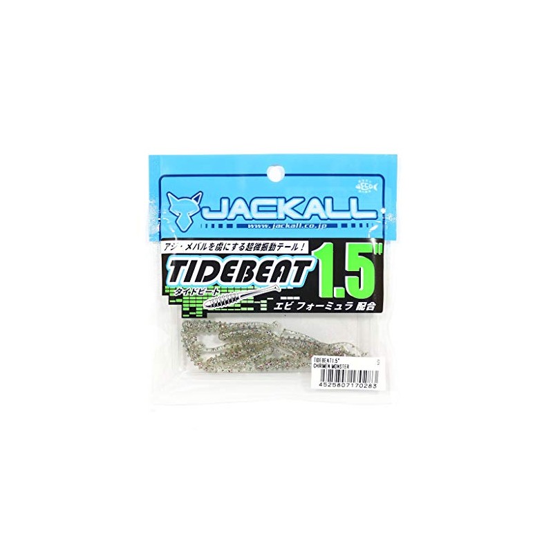 JACKALL Tide Beat Worm, 1.5-Inch, Chilimen Monster