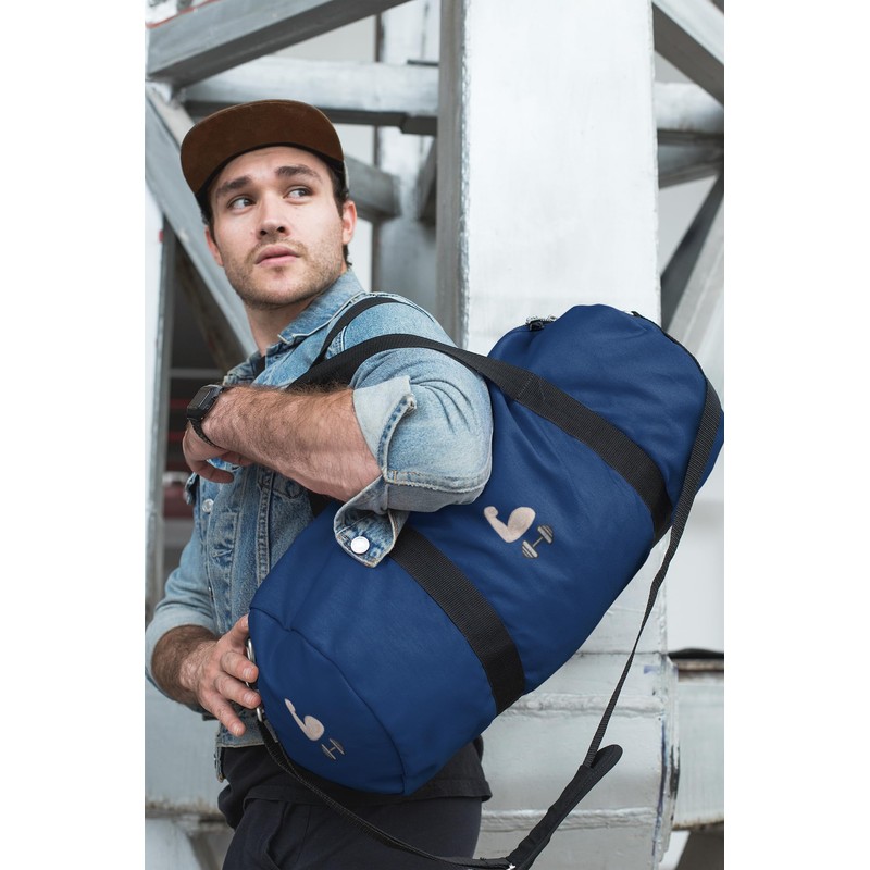 2" Light Brown Embroidered Iron-On Bicep Arm Patch – Strength