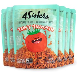 4Sisters Tony Tomato Rice, 90 Second Ready to Eat (8.5 oz (Pack of 6))