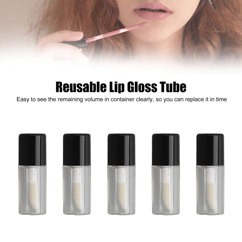 10pcs 1.2ml Empty Lip Gloss Containers Tubes Refillable Lip Balm
