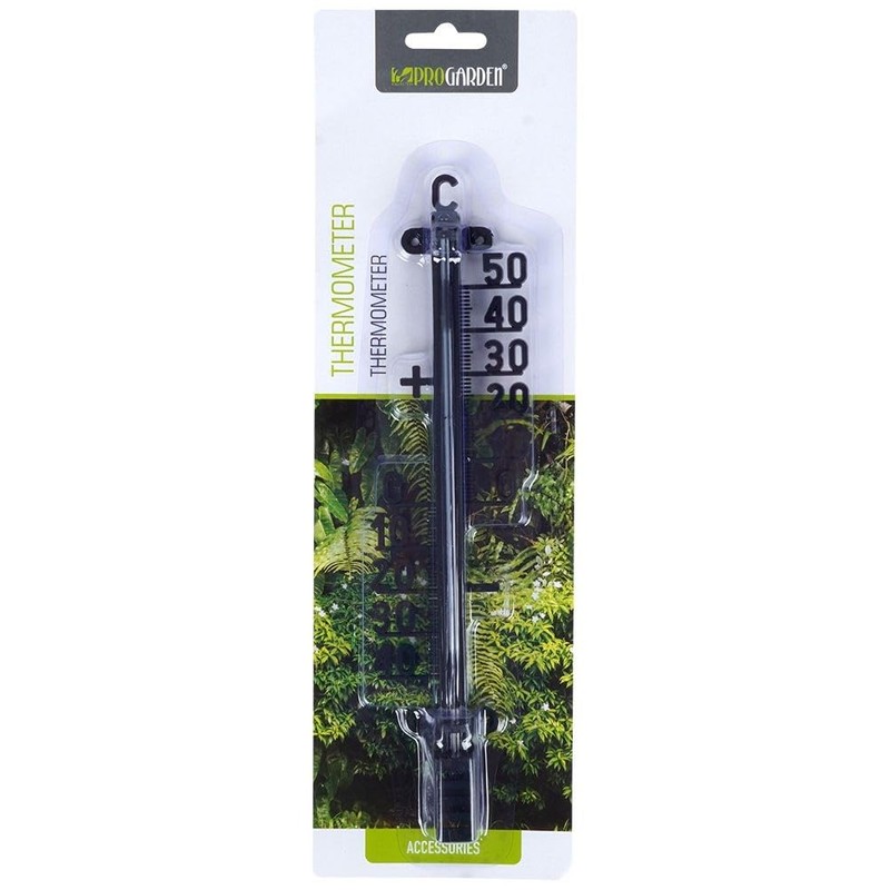 Außenthermometer Innenthermometer Zimmerthermometer Thermometer schwarz 25 cm