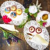 60PCS Lace Paper Doilies - Assorted White Paper Doilies Rectangular