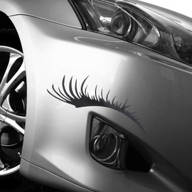 Milisten 2 Pares Calcomanía De Pestañas De Coche Pestañas De Faros De Camión Pestañas para Faros De Coche Calcomanías De Pestañas Postizas para Autos Apagón Pegatinas Perder Carretilla