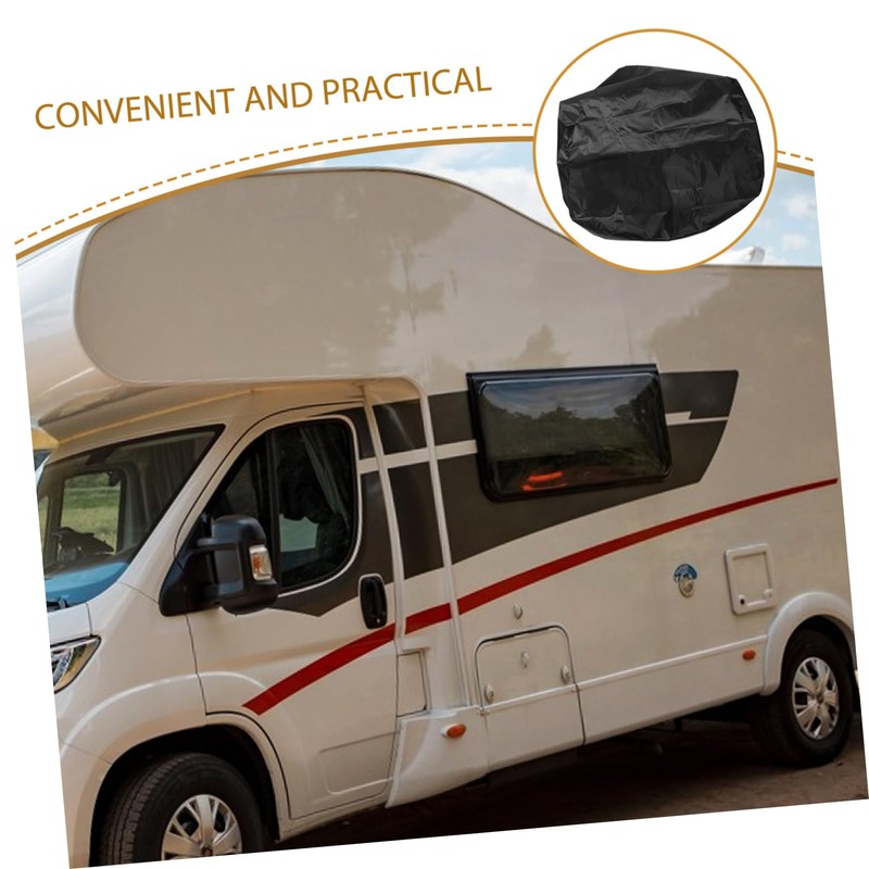 BUGUUYO Black Rv Air Conditioner Cover Dustproof and All Weather
