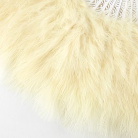 BABEYOND Marabou Feather Fan 20s Vintage Folding Fan Flapper Hand Fan for Costume Dancing Show Tea Party Wedding Decoration (Champagne)