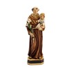 DRW 20cm Hand Painted Resin Saint Antonio Flower Figurine