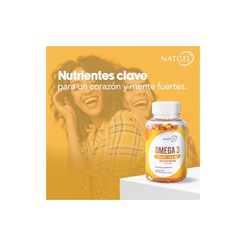 NatGel Omega 3 EPA 540 mgDHA 360 mg Calidad Garantizada