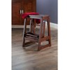 Winsome Beech Wood Double Step Stool, Antique Walnut (94022)