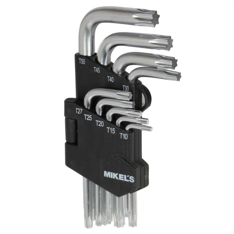 Mikel's JT-9 Juego de Llaves Torx, 9 Piezas