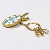 [Asakusa Bunko] Yuzen Dyed Key Clip Hanabishi Hanabishi Pattern Key