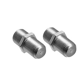 iMBAPrice (2 Pack) F-Pin Coupler, Female/Female. F Type Connectors
