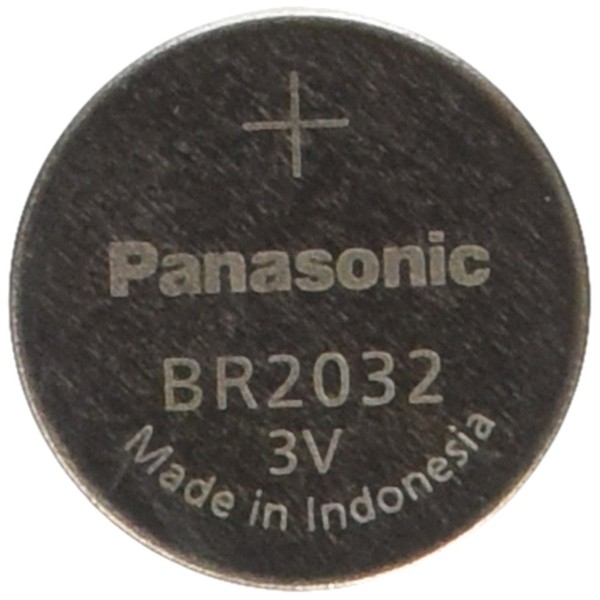 Panasonic BR2032 Battery, Lithium, 3v, 190ma, Coin cell
