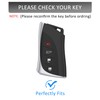 Riasot Leather Key Fob Cover with Keychain for Lexus ES