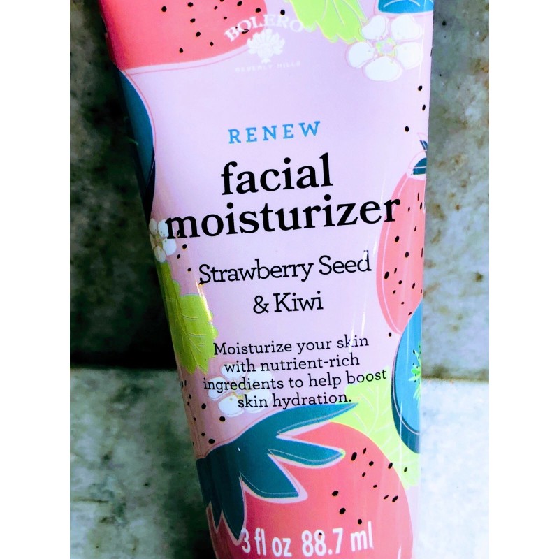 Bolero Ship N 24 Hours. New-Bolero Strawberry Seed/Kiwi Facial Moisturizer