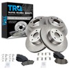 TRQ Front and Rear Brake Pad & Rotor Kit Brake