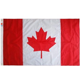 Premium Canada Flag Small 2' x 3', Embroidered Maple Leaf Longest Lasting Oxford Nylon- Canadian Flags 2x3Foot, Indoor/Outdoor Canada Day Decorations Drapeau 60X90cm