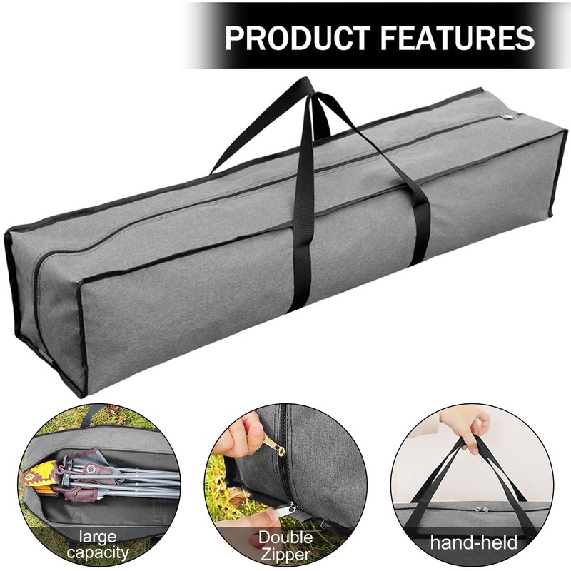 YeahBoom Light Stand Carry Bag, gray, Hard shell trolley with