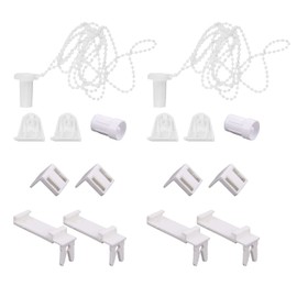 Jrzyhi Roller Blind Holder Window 17 mm 2 Kit Roller Blind Replacement Parts Double Roller Blind Clamp Holder Roller Blind Fittings Replacement Parts Repair Fitting Kit Window Roller Blind No Drilling