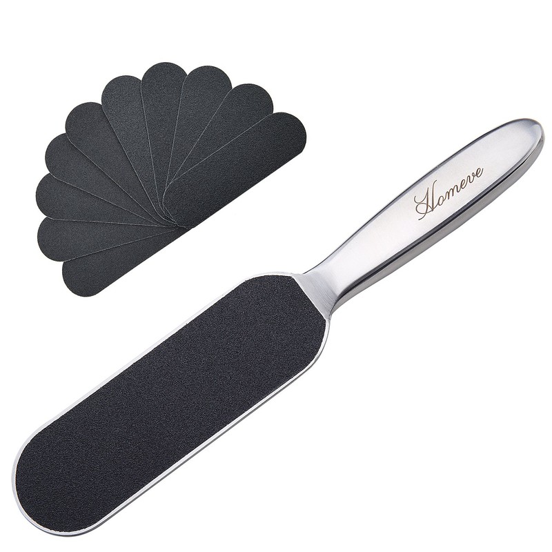 Professional Pedicure Foot File - Reusable Stainless Steel Cracked Skin