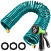 Pangda 100 Ft x 3/8'' Coil Garden Hose EVA Recoil