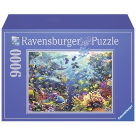 Ravensburger - Underwater Paradise - Impressive 9000 Piece Jigsaw Puzzle - Stunning Coral Reef Imagery with Fish, Dolphins & Exotic Plants - Premium Quality - Puzzles for Adults