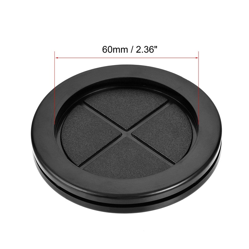 sourcing map Pack of 4 Rubber Grommets Round Double Sided