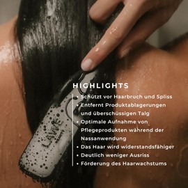 Fit Brush - Hair Brush for Scalp Cleansing - Detangling Brush without Pulling - for Wet & Dry Hair - Scalp Massage Brush for All Hair Types