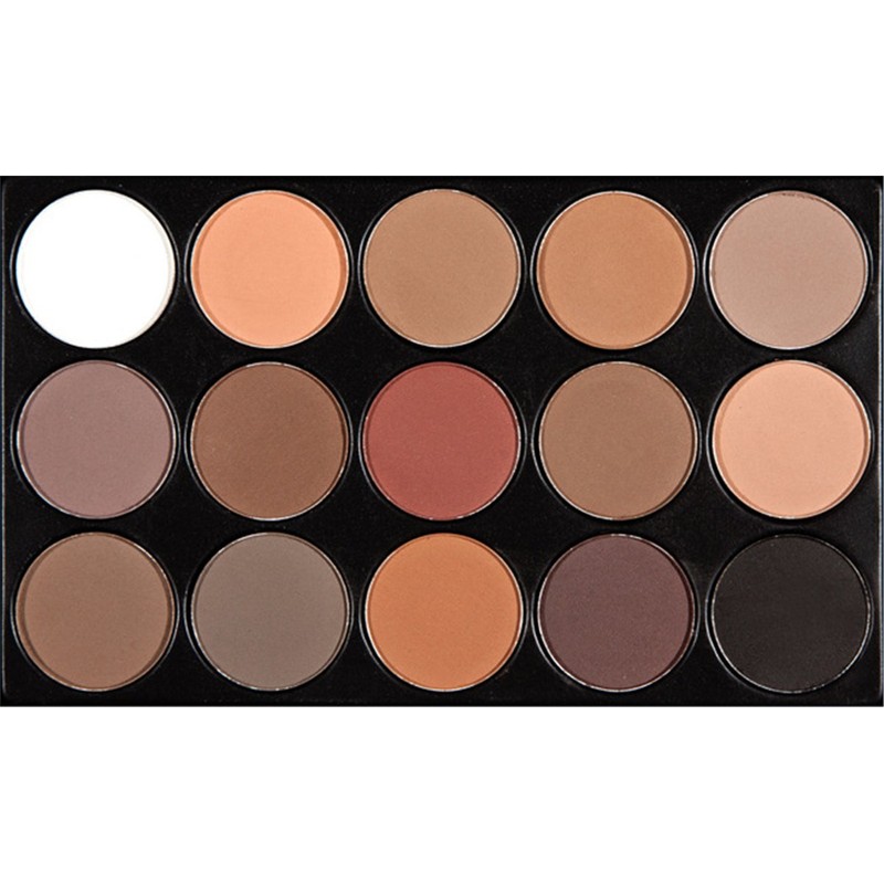 Eyeshadow Palette 15 Colours Vanity Case with Make-Up - Colourful