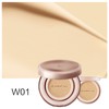 CARSLAN Moisture Air Cushion Cream Face Foundation Makeup, Lightweight, Full