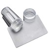 2.8CM Head Clear Jelly Silicone Nail Art Stamper Scraper with
