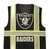 LAS VEGAS RAIDERS BLACK REFLECTIVE SAFETY VEST LOGO SIZE “L”