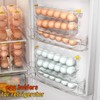 MEUPMEOP Egg Container for Refrigerator Clear Stackable Egg Holder for