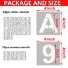 4 Inch Letter Stencils and Numbers, 36 Pcs Alphabet Art