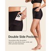 SINGNIER - Pantalones cortos de baño para mujer, de cintura