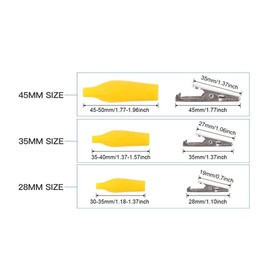 GTIWUNG Alligator Clip Test Clamp Alligator Clip Clamp Connector Circuit Test 90pcs + 10 Wires Double End Size Alligator Lead Alligator Clip