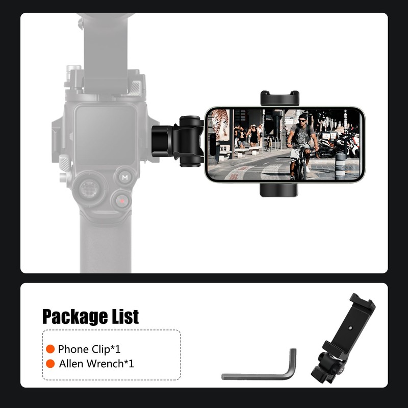 HAFOKO Aluminium Alloy Phone Tripod Mount with Cold Shoe Mount