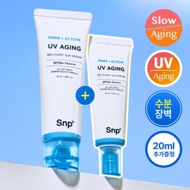 SNP PDRN + ECTOIN UV Aging Recovery Sun Serum 50ml Set (+20ml) - [SET] Sun Serum 50ml (+20ml)